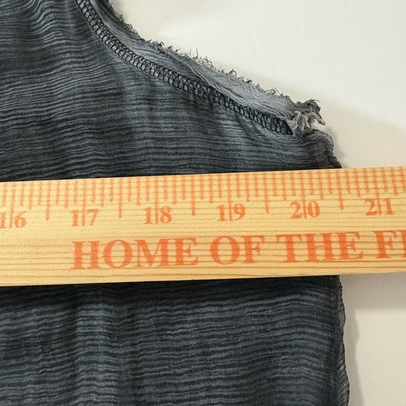 Soft Surroundings Charcoal Gray Silk Tank Dress w Embroidery and Viscose Liner - Picture 4 of 15